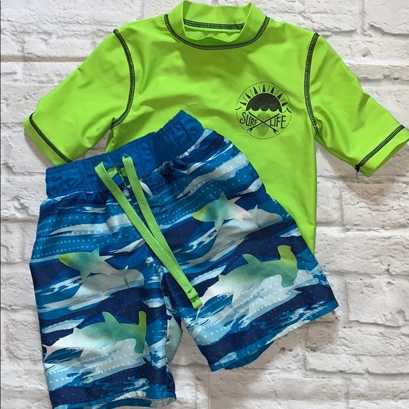 Boys swim 4 pc bundle sz 4/5. - Picture 2 of 6